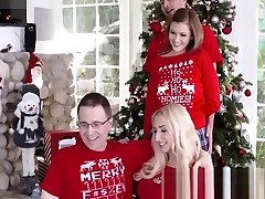 Teen fucks horny stepbro after sucking cock at christmas Teen fucks horny stepbro after sucking cock at christmas