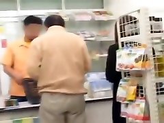 Busty Japanese Has Sex in the Shop 1