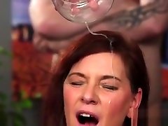 Nasty sunny leaon condom Gets Cumshot On Her Face Gulping All The Jizm