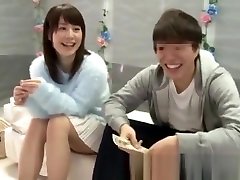 Japanese Asian Teens Couple dog fuke girl Games Glass Room 32