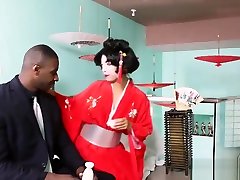 Asian girl destroyed with black dick