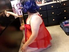 Sissy April Diamond blow job and deep throat practice day 1 Sissy April Diamond blow job and deep throat practice day 1