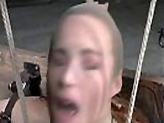 BDSM slave gets restrained in dark dungeon BDSM slave gets restrained in dark dungeon