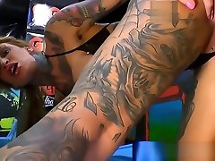 Tattooed german mouth fuck japan faced