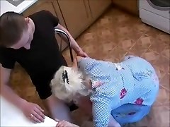 Russian old man fucks ugly girl slut