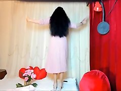 Wife Of An Affluent Man - Elegant Dress And Nude Pantyhose