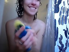 peeping tom voyeur dancing in the shower soapy slick glistening skin