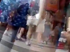 teen upskirt in street with red frilly skirt teen upskirt in street with red frilly skirt