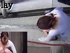 Japanese girls piss in public