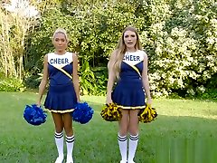 Lesbian cheerleaders fucking pom poms