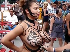 Big tits girl mp3 sxxx video body painting