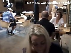 Sexy blonde teen fuck in public