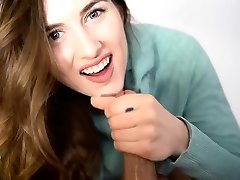 séduisante contact avec les yeux de lamateur pipe et branlette