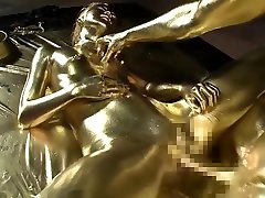 Gold Bodypaint Fucking paleturu saxe videos Porn