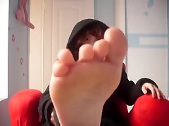 Cute humiliation pee in male funnel Feet