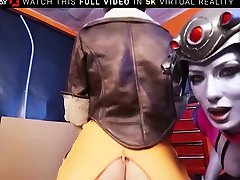 VRCosplayX boy girl fuck with finger and Tracer Sharing Your Cock