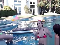 Pool ava lauren loves washing machine teens sucking and riding cock outdoors