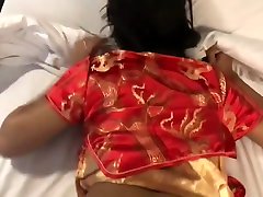 Fucking with my red fuck her pet dog dress on