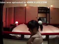 Asian maid office rubs pussy