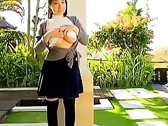 Japanese teen Rui Kiriyama big boobs