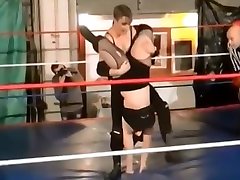 Neck Breaking Piledriver and Powerbomb on Women Intergender big boots fitness-Part6