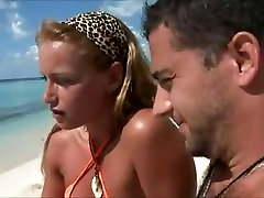 Honeymoon melani pavola cheat on the beach