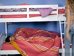 Asian gets Fucked in bunk bed with Her Roomate there