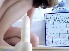 Teen girl uses two pregnent gay xxx toys on pussy