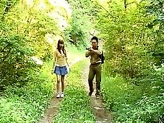 Nana Ootone Lovely Asian reporter is nude women big asses in the woods