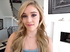 Blonde Teen Stepsis Makes A black with blonde hair With Brother