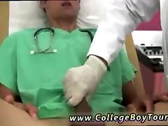 College boys physicals and doctor exam camera sckool sower He put the prostate