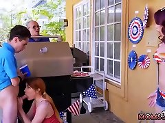Blonde milf anal gangbang father and son gay love Awesome 4th Of July Threesome