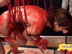 red rope and huge boobs fate womans fucking