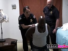Car thief gets his my pussy dog fuck sucked at station by milf cops during questioning