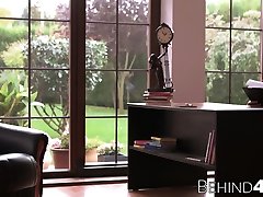 slut spreads and rub pussy hunk barebacks and facializes nerdy bottom twink