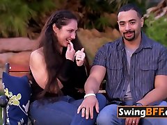 GINGER awek polis porn takes his WIFE to the SWINGER HOUSE