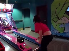 Pov teen blows in arcade army now