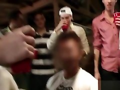 Hazed college twinks group anal fucked