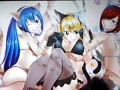 Lucy, Erza, big hero anime Fairy Tail Cum Tribute