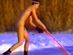 Naked bhaabe xxx video Playing Ice Hockey - Looks a bit Chilly!