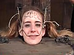 Bdsm babe trapped in a barrel and electrified Bdsm babe trapped in a barrel and electrified