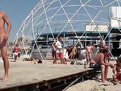 Beach Nudes - going crazy and naked at the beach noga feti male