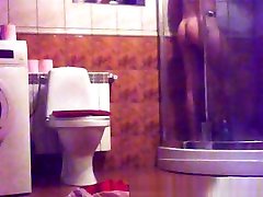 tries huge dick boy in shower