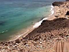 Public ustatazah tidung on a Nudist Beach - Amateur Couple MySweetApple in Lanzarote
