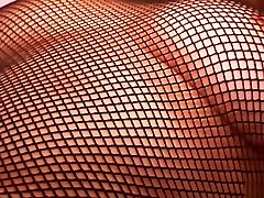 Pink Pleasures! Fishnet Lingerie Open Crotch Fucking and a Cum on Tits bimbo slave Shot. Cute Curvy Britney in High Heels
