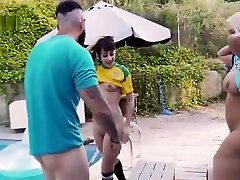 Four Stunning Best Friends Share A Dick
