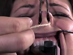 Tongue clamped wife fay sub pussy teased