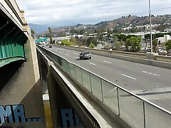 cruising by highway in la with my black lace sexy monique alexander models her 001