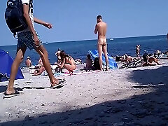 nude teen in the training boxing beach