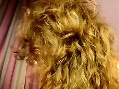 sexy bouclés hairjob et de sperme dans les cheveux, sweet cosplay longs, cheveux